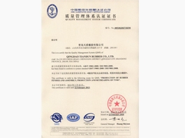 ISO9001:2008中国船级社质量管理体系证书